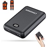Camoner 5V 3A 12000mAh Heated Vest Battery Pack, Pocket Size Power Bank with LED Display, Type-C Input, and Dual USB-A Output