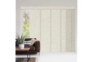 Kerxwerd Sliding Patio Door Blind Panel Track Blinds Vertical Large Window Glass Doors Room Divider Custom Size 70% Blackout 