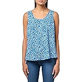NIC+ZOE Women's Tech Stretch Animal Blues Seamed Tank