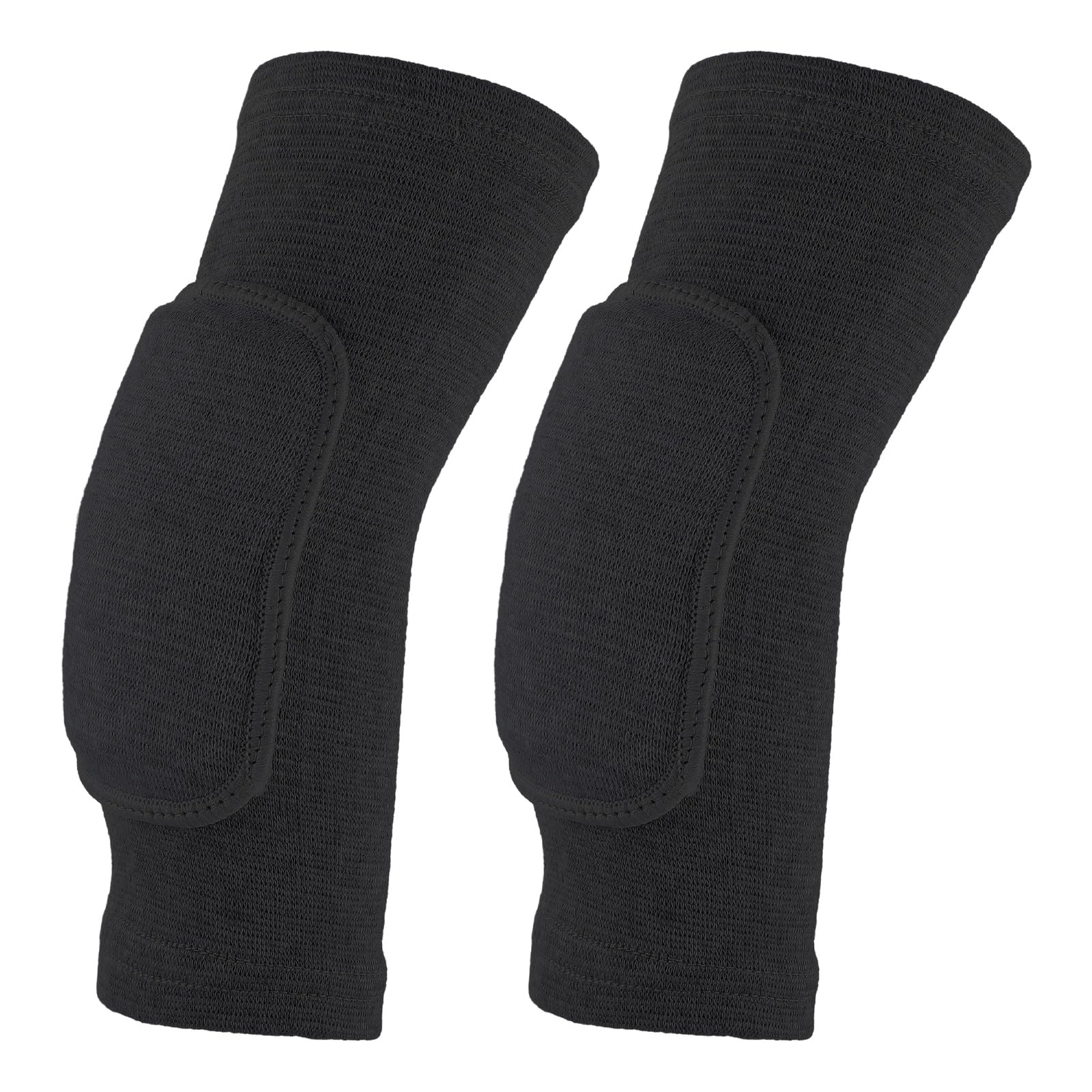 Photo 1 of Amabro Volleyball Elbow Pads, Compression Elbow Pads Breathable Elbow Wraps with Thick Sponge Arm Brace Support Fitness Arm Knee Protector Band for Women Men Girls Boys Sports, Pack of 2(Black)