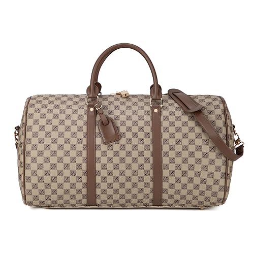 Travel Duffel Bag for Men Large Overnight Weekender Bag Leather