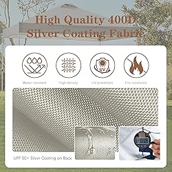 SCOCANOPY Replacement Top with Air Vent for 10x10
