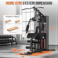 GOIMU Home Gym, M1 Workout Station with 140LBS