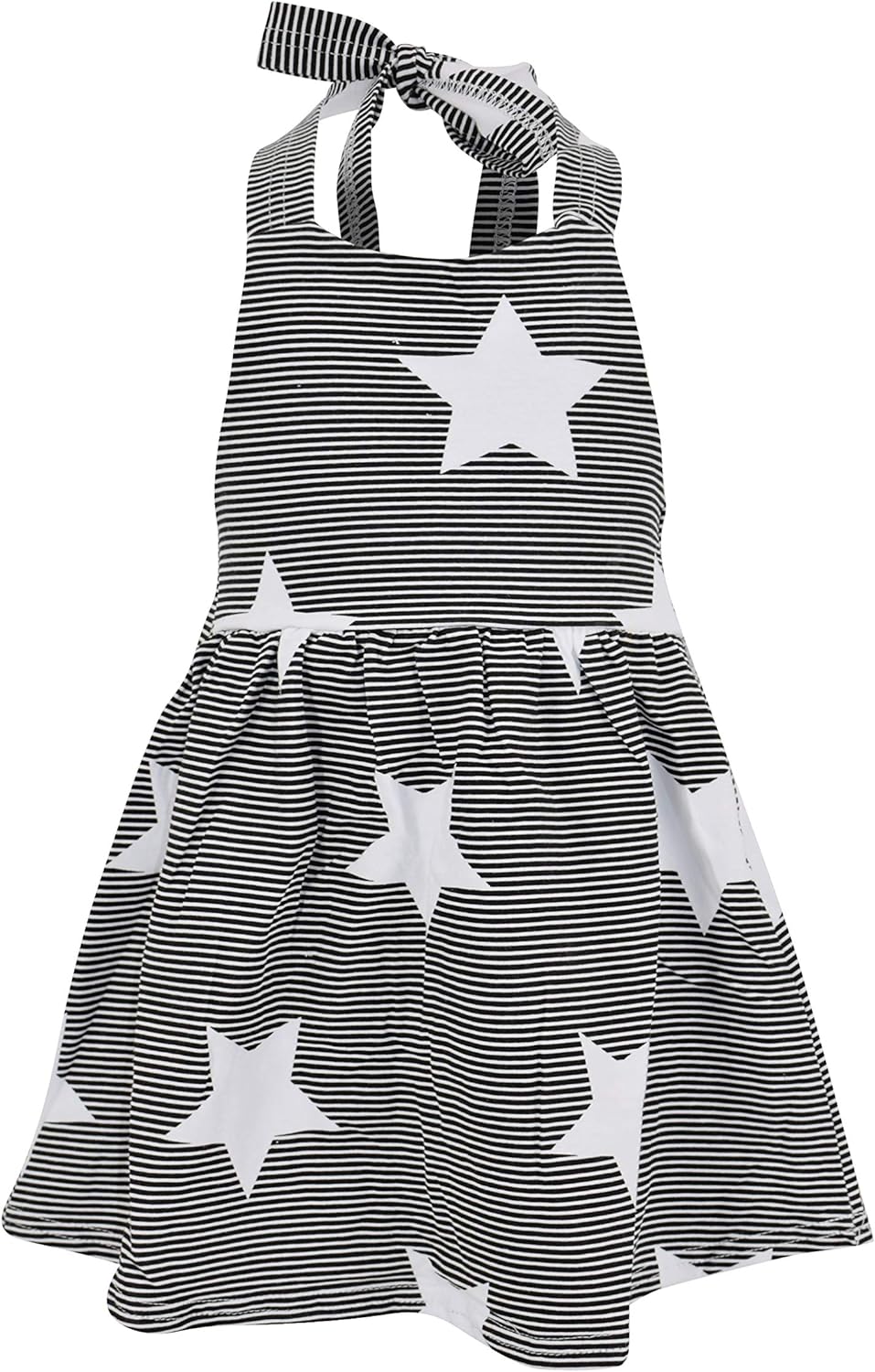 blue and white star dress