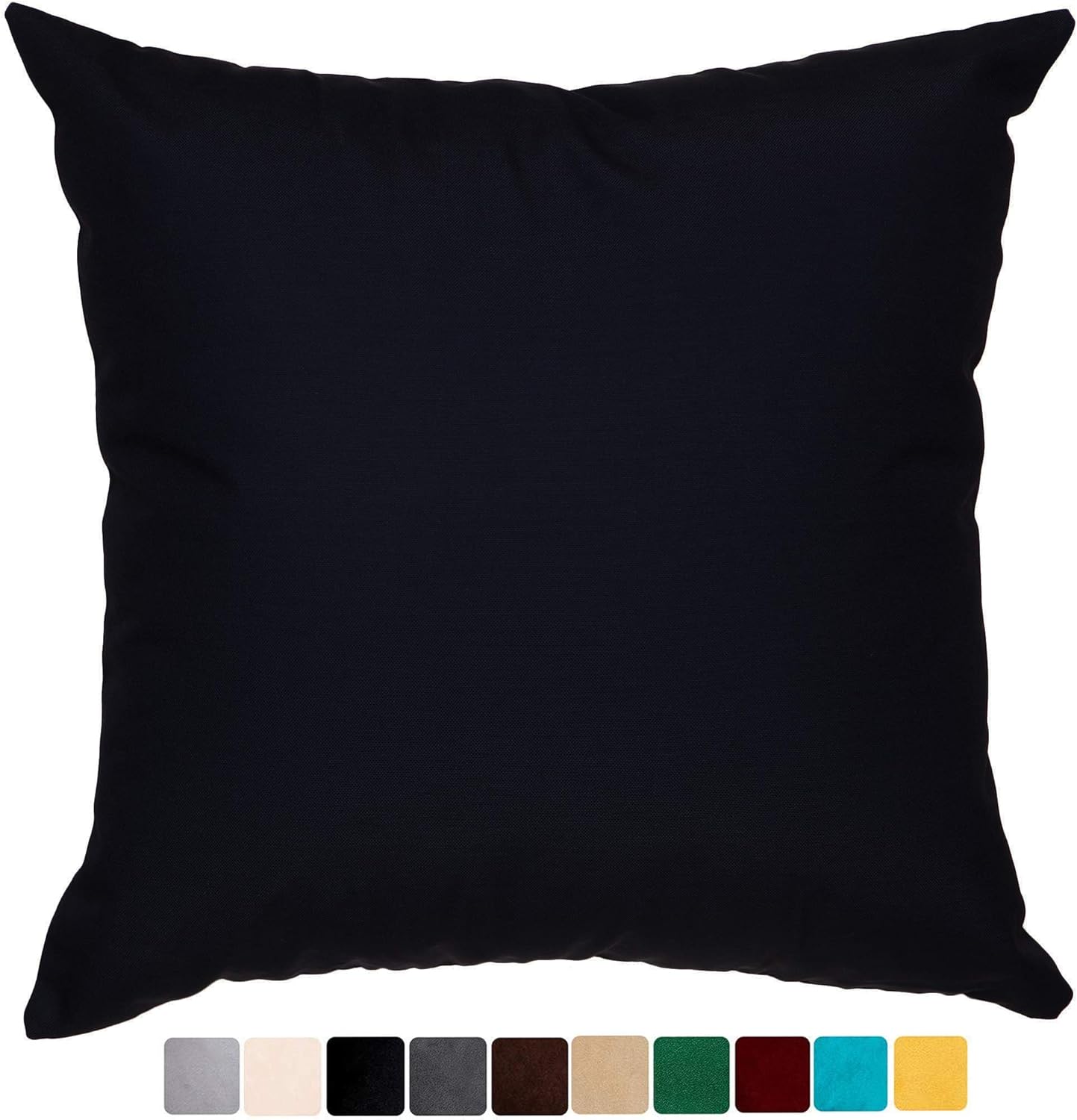 Rohi Outdoor Water Resistant Filled Cushions, Waterproof Pillow Cover Square Garden Cushion Case