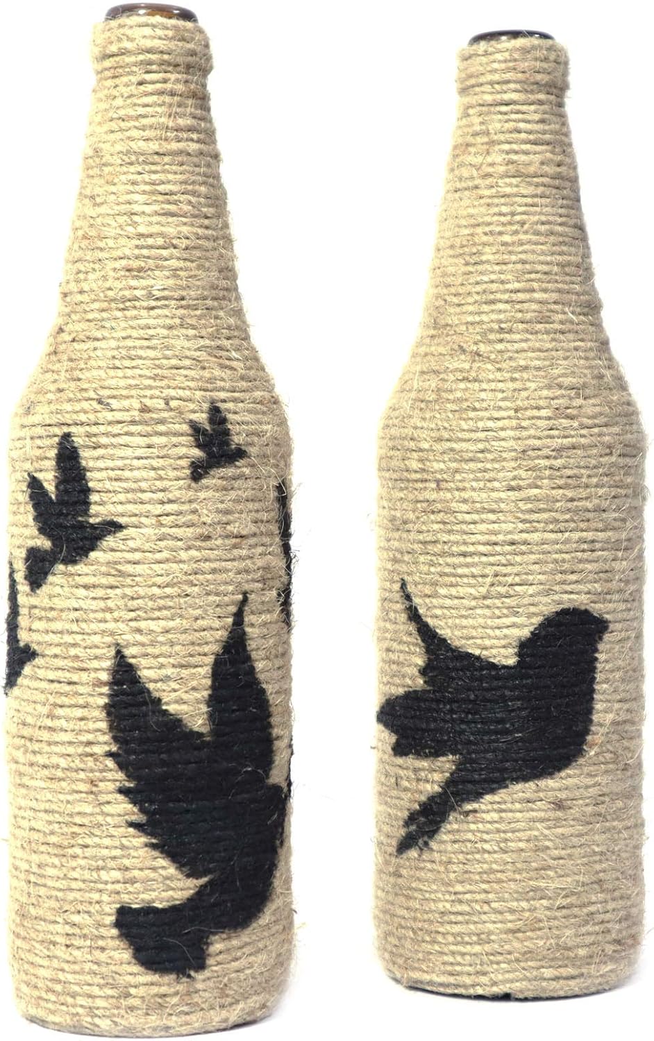 Buy Your Favorite Crafts Handcrafted Glass Bottle Vase with Natural