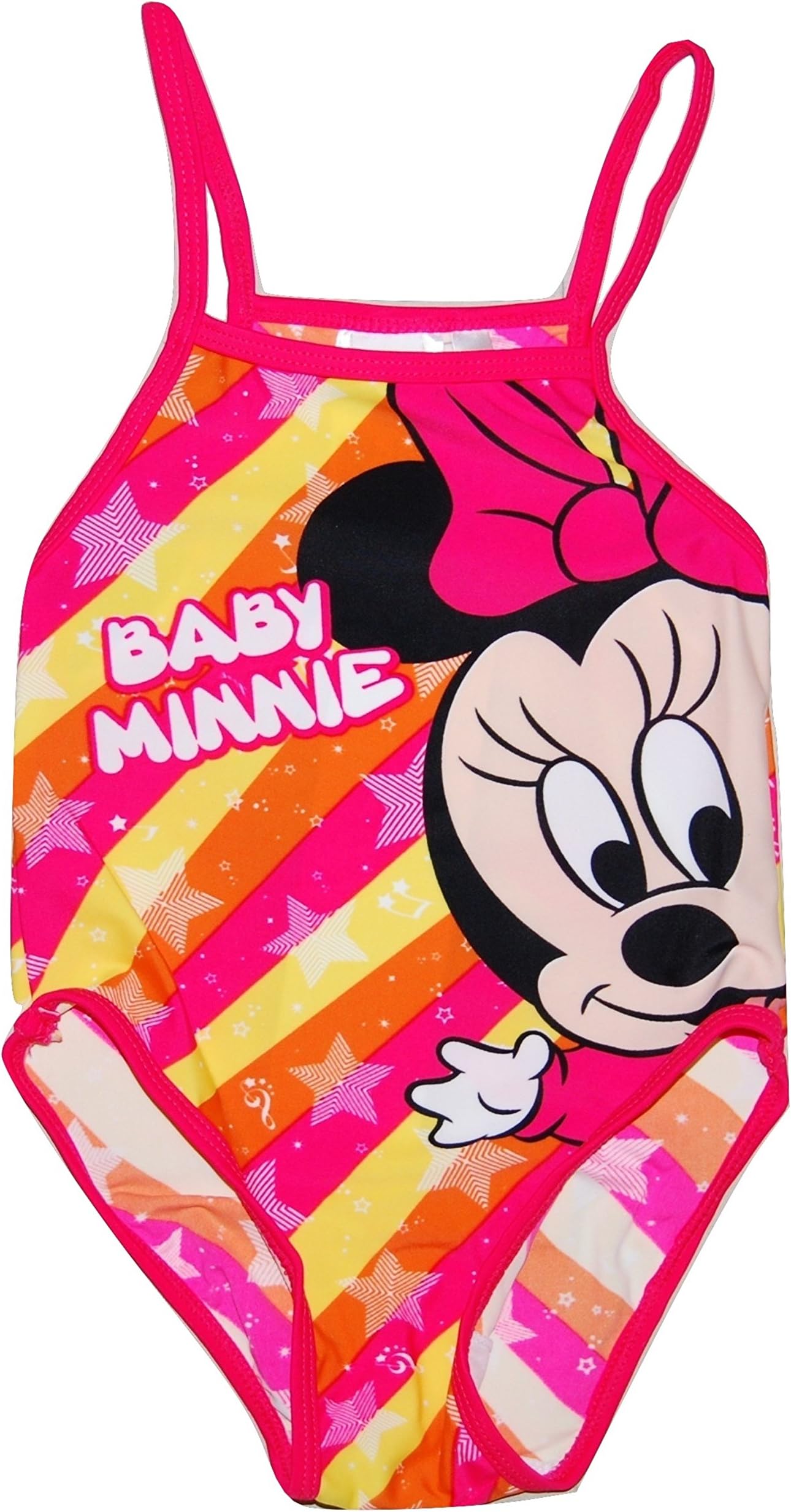 Girls Baby Swimming Costume Swimwear Disney Minnie Mouse Orange 12-18 Months to 2-3 Years