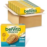 belVita Breakfast Bars Biscuits, Toasted Coconut, 30 Packs | 4 Biscuits Per Pack, Made with Real Coconut, No High Fructose Corn Syrup, Artificial Flavors, Colors or Sweeteners
