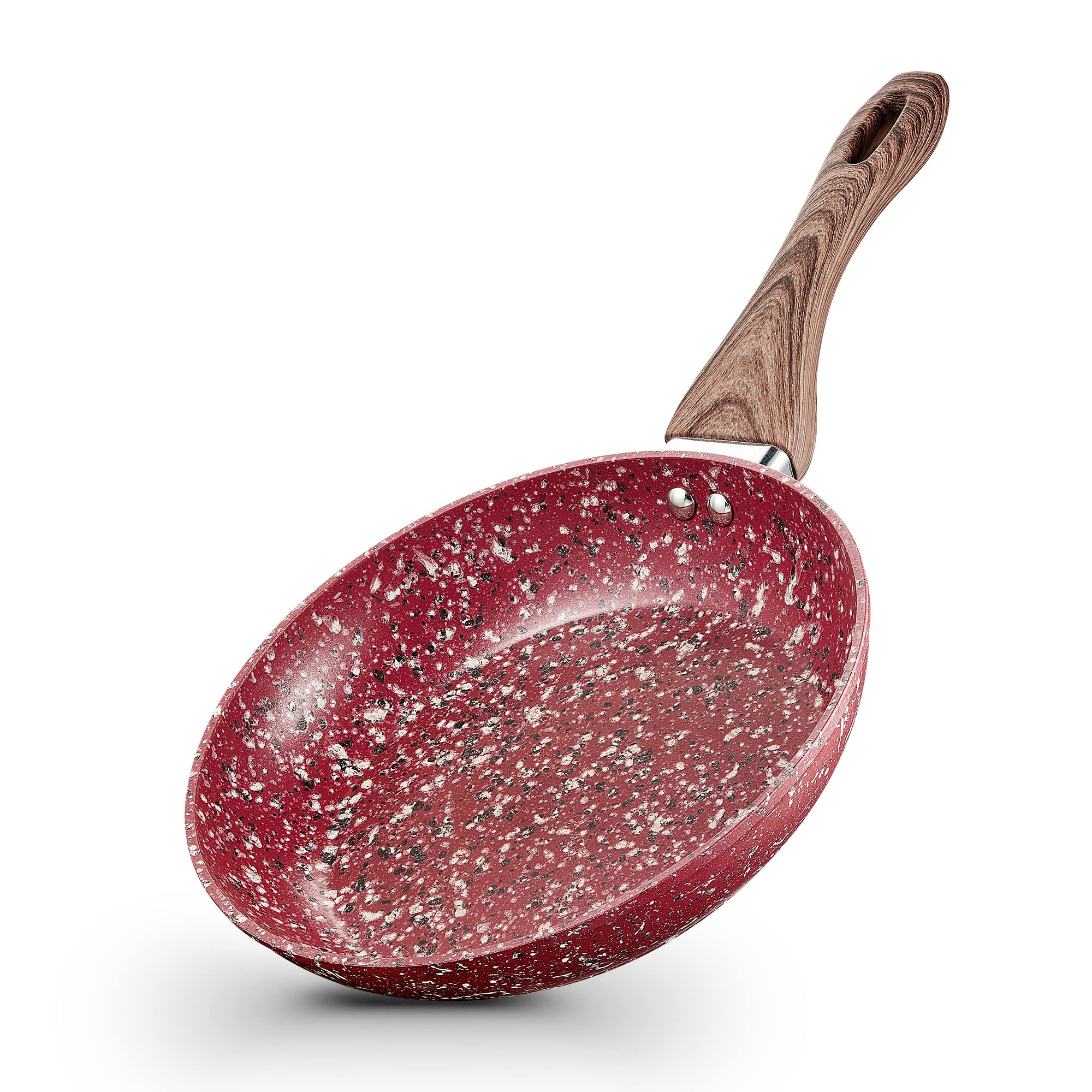 KOCH SYSTEME CS 8" Nonstick Frying Pan | Granite Stone Earth Skillet, PFOA-Free, with Bakelite Handle