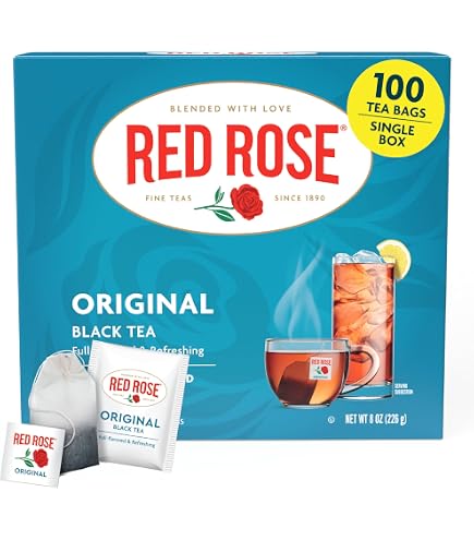 Amazon.com : Red Rose Orange Pekoe Tea Bags 72ct, (Imported from