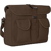 Rothco Canvas Shoulder Bag – Rugged Vintage Crossbody Storage Utility EDC Bag