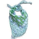 100% Organic Cotton Bandana Moselle, Bandana scarf, Paisley Design Scarf, Unique Design Hand Printed Paisley Design Cotton Scarf, cotton Bandana For Men and Women, Best Gift For Men And Women.