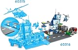 LEGO City Police Station 60316 with Helicopter Patrol Vehicle Bin Lorry Kit view 8