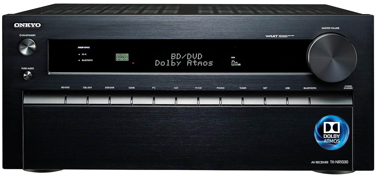 Onkyo TX-NR1030 9.2-Ch Dolby Atmos Ready Network A/V Receiver w/ HDMI 2.0