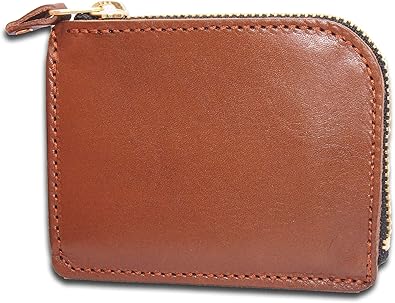 Amazon 日本製 栃木レザー L型コンパクトウォレット 本革財布 小銭入れ コインケース メンズ レディース ブラウン 財布