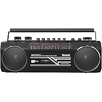 Amazon.com: Riptunes Cassette Boombox, Retro Blueooth Boombox, Cassette ...