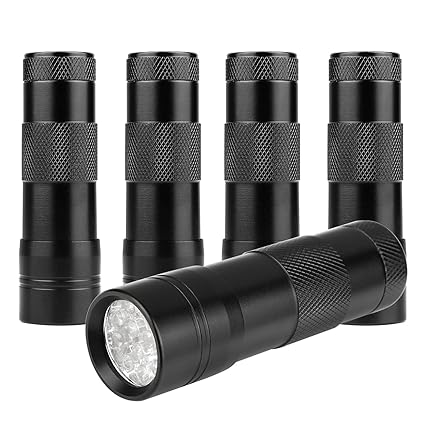 UV Flashlight Black Lights, Findway Ultravilot Urine Light 12 Led UV Blacklight Flashlight Detector for dogs, Pet Stain Detector, Dog Urine Remover, ...