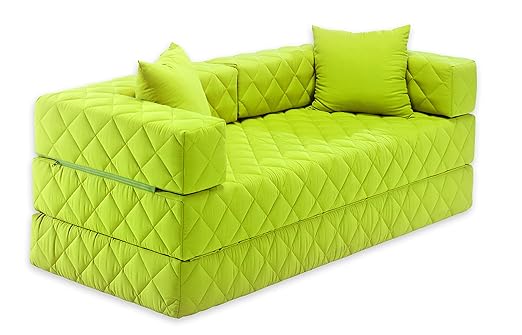 Traumnacht Schlafsofa, mit 2 Spitzkissen, 195 x 80 x 40 cm, grün