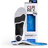 CURREX SupportSTP – Arch Support Insole w/Superior Cushioning & Airflow, Heavy Duty Shell for Less Fatigue – Comfort, Athletic, Casual and Work Shoe Inserts, Men & Women – High Arch, Large