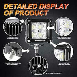 Auxbeam FA Series 3 Inch LED Pods Flood Beam 40W