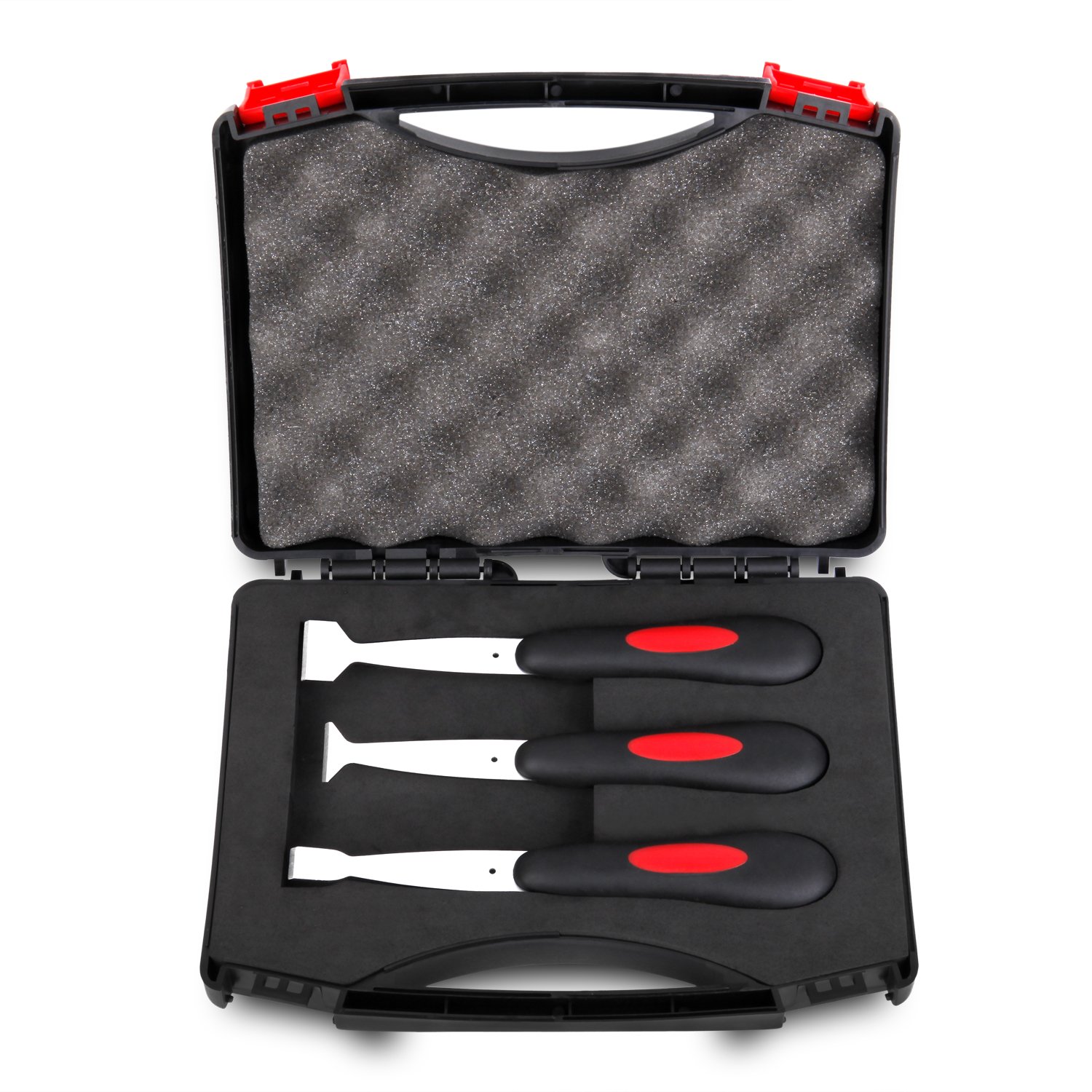 Photo 1 of BOUSH Windshield Urethane Scraper Tool Kit - Universal Car Glass Removal Tool Kit with 3pcs Blades and Soft Rubber
