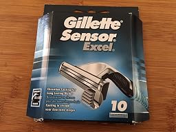 Lames De Rasoir Gillette Sensor Excel - 10 Pièces, Neuf, Pour Barbe Et Corps Hommes