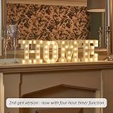 Auraglow LED Alphabet Letter & Number Lights Battery Powered 4 Hour Timer view 2