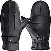Harssidanzar Womens Genuine Sheepskin Leather Mittens With Warm Soft Lined SL027US