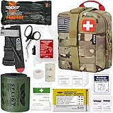 EVERLIT Emergency Trauma Kit, CAT GEN-7 Tourniquet 36" Splint, Military Combat Tactical IFAK for Critical Wounds First Aid, G