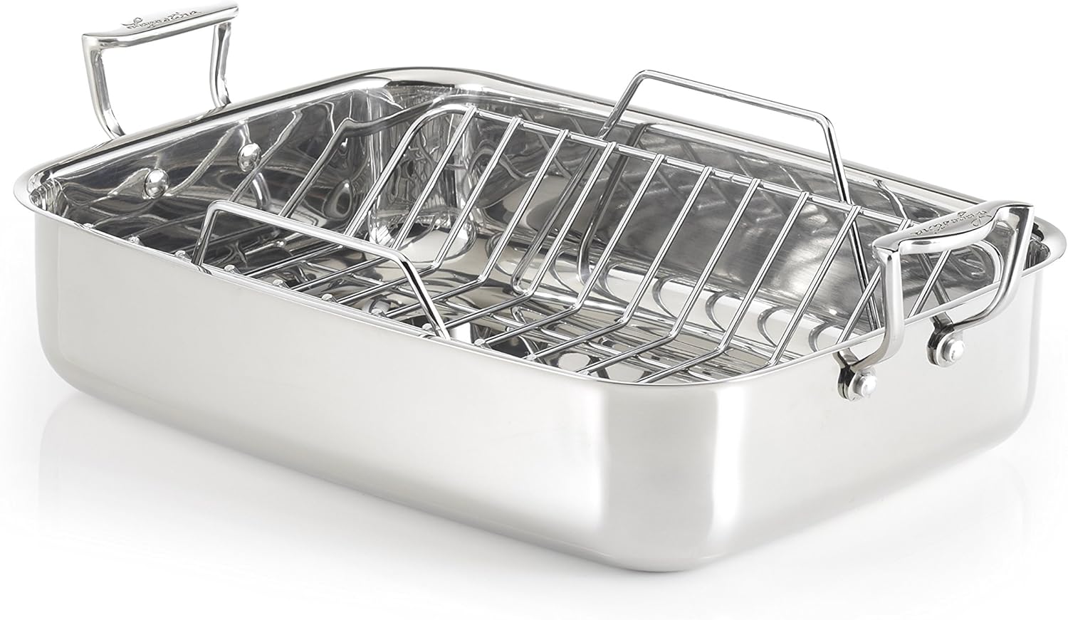 Lagostina Rectangular Roaster, 16", Silver: Kitchen & Dining