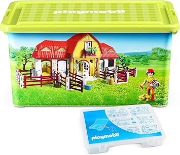 Playmobil 064663 - Caja con compartimentos para juguetes: Amazon.es: Bebé