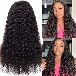 Domiso Human Hair Lace Front Wigs Water Wave