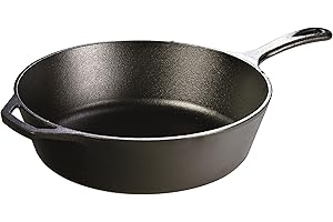 Lodge L10DSK3 12" Deep Cast Iron Skillet, Black, 12"