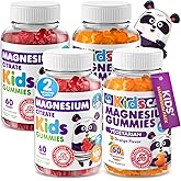DR. MORITZ Calm Magnesium Gummies for Kids in Orange Flavor (120 Count) and Raspberry Flavor (120 Count) - Magnesium Citrate Supplements - No Sugar Added, Non-GMO