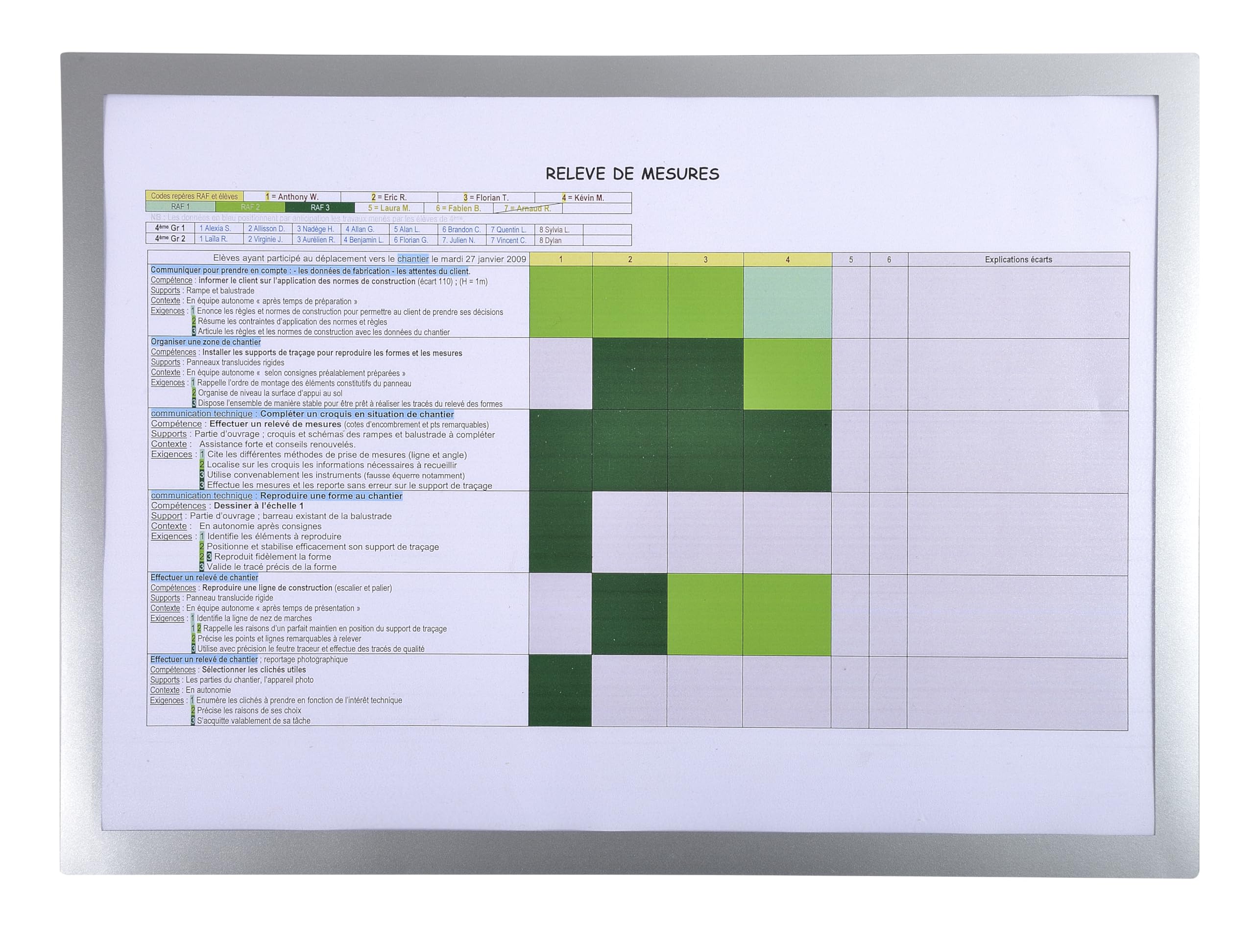 Exacompta - Ref 39300E - Magnetic Wall Display Pocket - Suitable for A3 Documents, 3 Magnetic Sides & 1 Open Side for Insertion, Ideal for Notes & Posters - Silver
