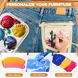 Nicpro 8 Colors Permanent Fabric Paint 4 oz 120 ml Non-Toxic Textile Paint view 6