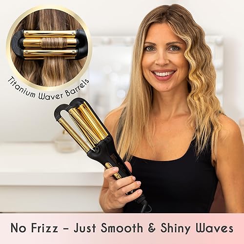 Beach Waves Tyme Iron Frizzy Hair ELLA BELLA® Beach Waver