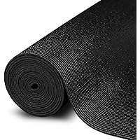 Foam Rubber Toolbox Shelf Liner Drawer Mat 1/8 Inch Thick X 16 Inch Wide X 16 Ft Long Black, No Slip for Protecting Cabinet, 