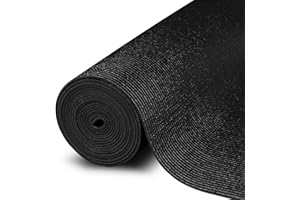 HOOTOWN Foam Rubber Toolbox Shelf Liner Drawer Mat 1/8 Inch Thick X 16 Inch Wide X 16 Ft Long Black, No Slip for Protecting Cabinet, Garage, Cart, Tool Box