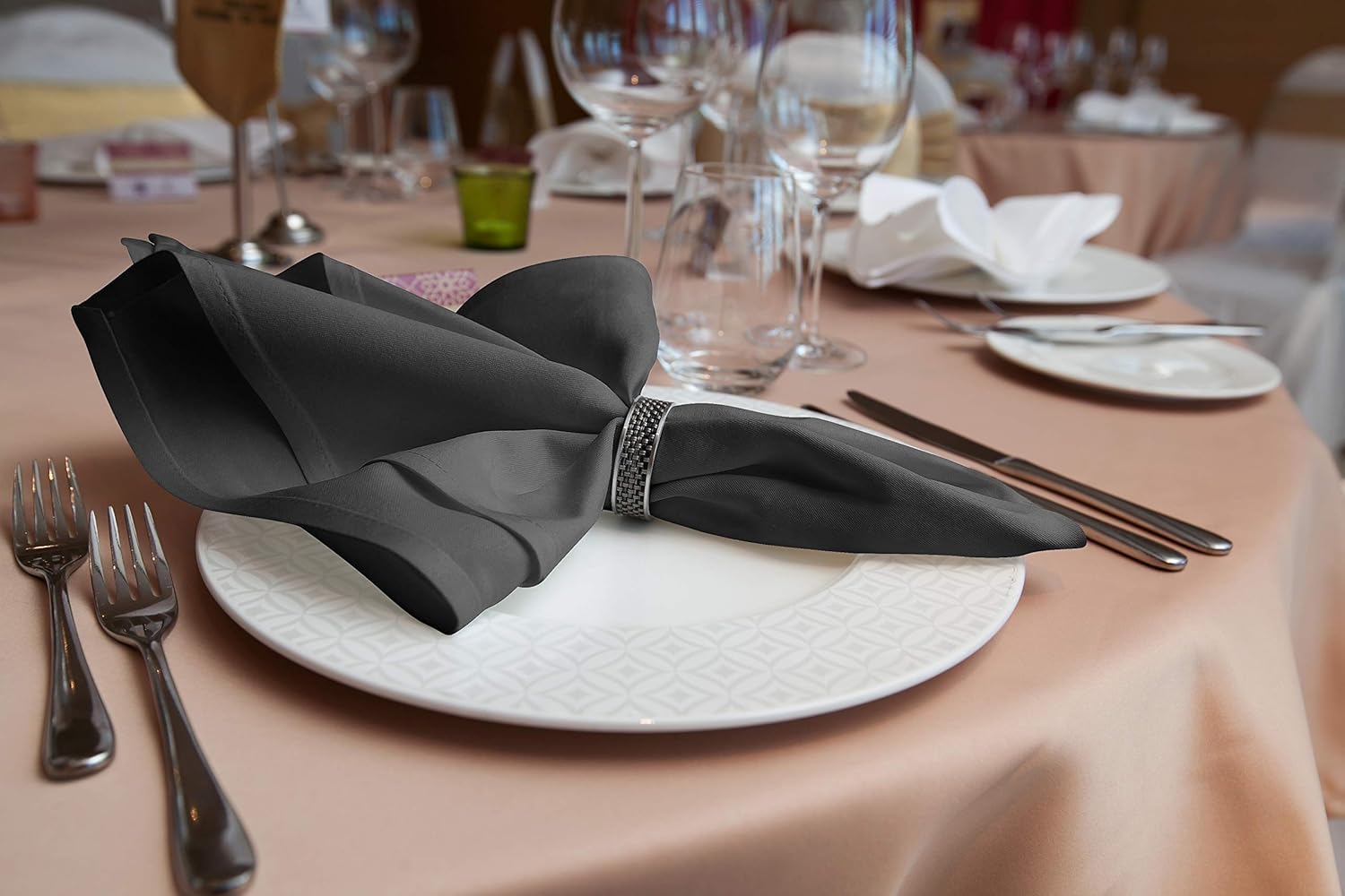 24 Pack Restaurant Cloth Napkins 17x17 Inches Dinner Napkins Utopia