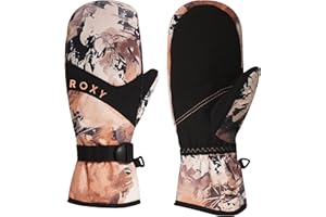 Roxy Women's Jetty Snowboard/Ski Mittens - Waterproof, Touchscreen Technology, Adjustable Wrist Straps
