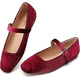 Trary Mary Jane Shoes Women Woven Flats for Women Dressy Ballet Flats Squared Toe Mary Jane Flats Shoes