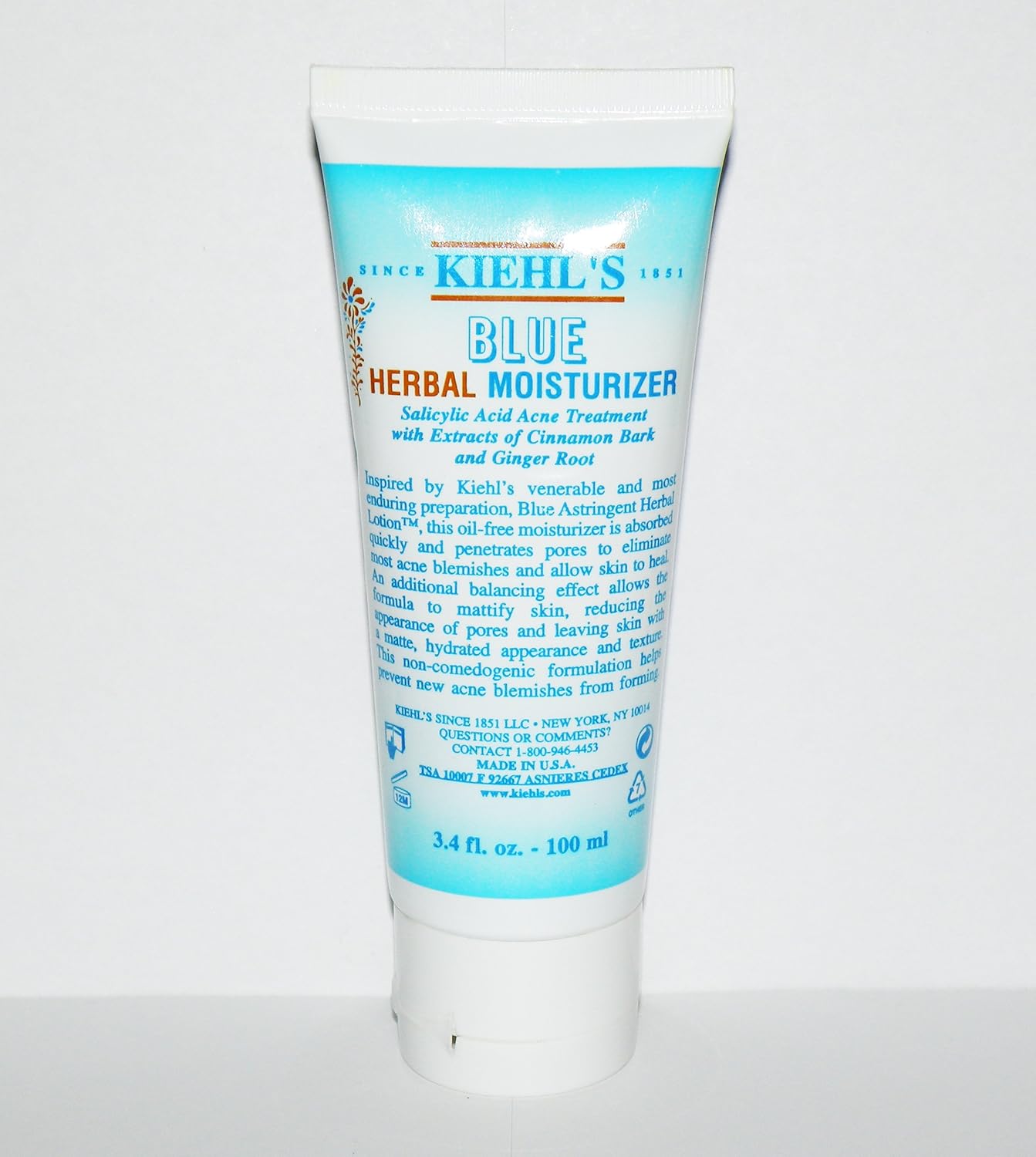 kiehl's blue herbal moisturizer