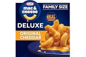 Kraft Deluxe Original Cheddar Mac & Cheese Macaroni and Cheese Dinner Family Size, 24 oz Box