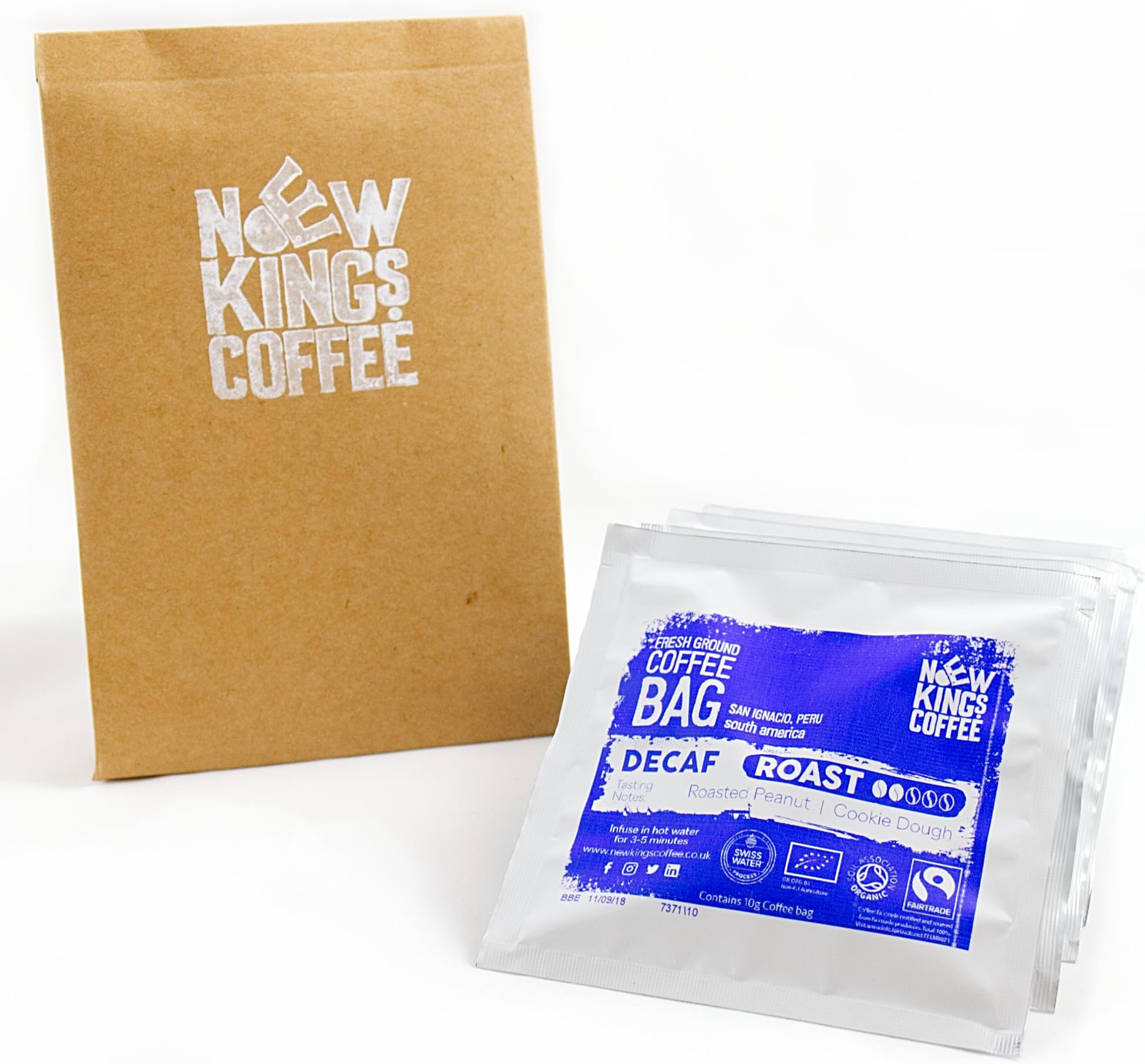 Fresh Ground Coffee Bags - Fairtrade, Organic, Single Origin, 100% Arabica
