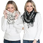 BASICO Fall Winter Scarfs for Women Plaid Infinity Scarf for Cold Weather Circle Loop Scarves