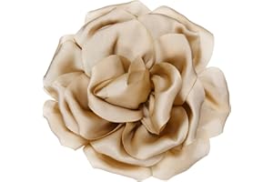 PATIKIL Silk Satin Flower Brooch Pin, Large Peony Floral Lapel Pin