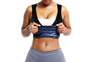 BXVX Sauna Suit Sweat Waist Trainer Vest for Women Sweat Workout Tank Top Shaper