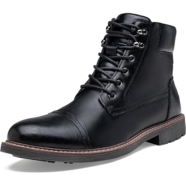 Amazon.com | Temeshu Men's Oxford Ankle Boots Lace-Up Side