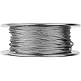Laureola 1/16" Galvanized Steel Aircraft Wire Rope 7x7-250ft, 500ft, 1000ft (250ft)